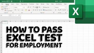 PASS the EXCEL Job Test – Get Every ANSWER RIGHT!