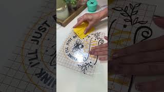 Cricut hack for layering vinyl  #cricuttutorials #cricutcrafts #diycrafts