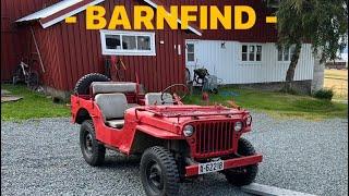 Rescuing and Start Up Barnfind Willys Jeep 1942 mod.