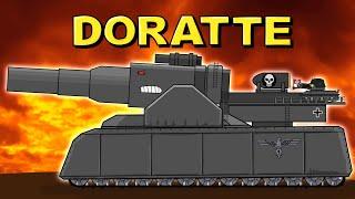 “The birth of the monster DORATTE” - Cartoons about tanks