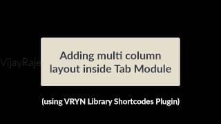 Divi Tips, Adding multi column layout inside a tab module