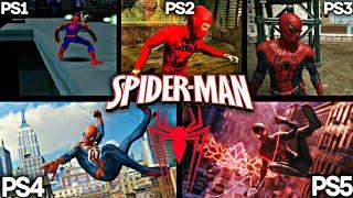 SPIDER MAN PS1 VS PS2 VS PS3 VS PS4 VS PS5