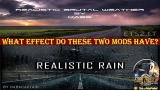 Do Realistic Weather Mods Improve the Game's Weather?:- Euro Truck Simulator 2 1.38