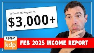 Amazon KDP Income Report February 2025 | How Much Did I Make Self Publishing on Amazon KDP?