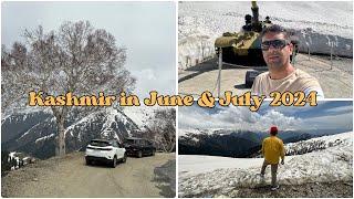 Kashmir Snow in June & July 2024 || Kashmir Trip in Jun & Jul 2024