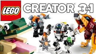 All Lego Creator 3-in-1 sets 2021