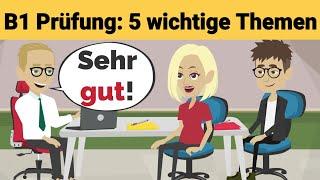 Oral exam German B1 | Planning something together/dialogue | 5 important topics | speak part 3