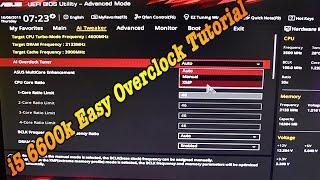 i5 6600K 4.6Ghz Easy OverClock Tutorial MoBo Asus Z170 ProGaming Corsair H100i