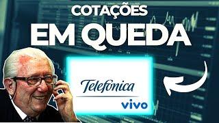 TELEFÔNICA VIVO VIVT3 | COTAÇÕES EM QUEDA | DIVIDENDOS | VALE A PENA INVESTIR NA TELEFÔNICA?