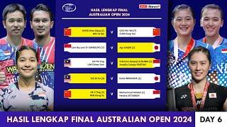 Hasil Lengkap Final Australia Open 2024. INDONESIA RAIH 1 GELAR & 2 RUNNER UP #australianopen2024