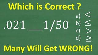 Compare the two numbers with an inequality symbol – Basic Math!