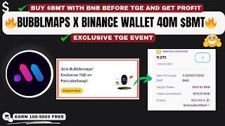 Bubblemaps Airdrop x Binance Web3 Wallet | 40M $BMT Token Sale & TGE Event Guide