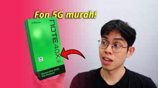 Fon 5G termurah dari Infinix! Tapi... - Unboxing Infinix Note 40X 5G