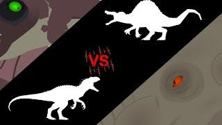 indominus rex vs spinosaurus | stick nodes