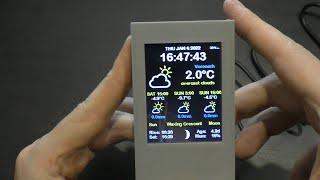 How to make a weather station with a color display