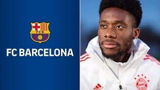 Barcelona meet with Alphonso Davies' agent...