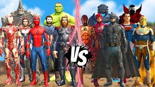 THE AVENGERS MARVEL COMICS vs. JUSTICE LEAGUE DC COMICS | REMAKE BATTLE! Part 1