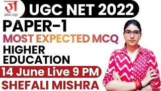 Higher Education Most Important MCQ's for NTA UGC NET, CSIR & Other Teaching Exam by Shefali Mishra