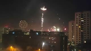 Berlin Skyline Silvester 2022/2023 0:20 Uhr Feuerwerk Fireworks