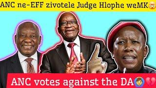 uBhodla ulaka John no Helen Zille be-DA njengoba i-ANC ivotele uJudge Hlophe weMK kanye ne-EFF