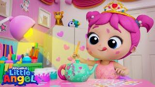 Princess Recycle Tea Party | Little Angel Kids Songs & Nursery Rhymes @LittleAngel