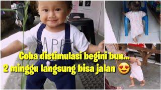 STIMULASI BAYI BERJALAN | MELATIH BAYI BERDIRI SENDIRI SAMPAI BISA JALAN