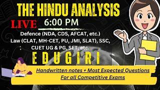 The Hindu Analysis 23rd July, 2023 For beginners/Editorial/VocabCDS/CUET/CLAT/NDA/LLB/SET/SSC/MHCET