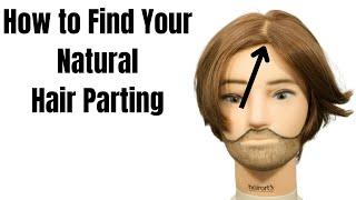 How to Find Your Natural Hair Parting - TheSalonGuy