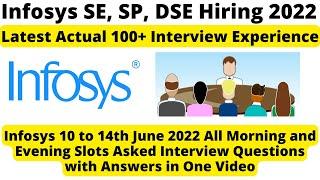 Infosys Latest* Interview Experience 2022 | Infosys All Actual Asked SE, SP, DSE Interview Que & Ans