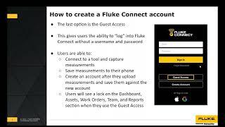 Fluke Connect Web Workshop: Getting started with Fluke Connect mobile app