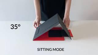 MOFT Z 5 in 1 Sit stand Laptop Desk Set Up