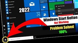 Start Button is not Working in Windows 10 | Start Menu Not Working Problem Resolved | Ziddi Om