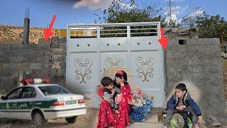 Displacement of Shahla and her children by the police due to unauthorized construction of the house