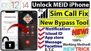 How to Unlock MEID, No MEID iPhone with Sim Call Fix | New iCloud Bypass Tool | 100% Working Method