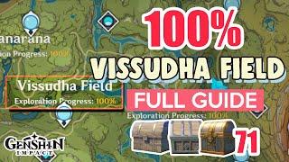 How to: Vissudha Field 100% FULL Exploration ⭐ SUMERU ALL CHESTS GUIDE 【 Genshin Impact 】