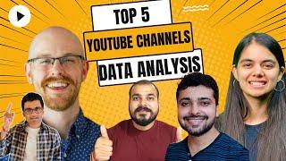 Top5 YouTube Channels for Learning Data Analysis @RishabhMishraOfficial @codebasics @AlexTheAnalyst