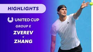 Alexander Zverev (GER) v Zhizhen Zheng (CHI) - United Cup Highlights | Wide World of Sports