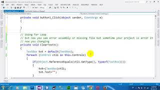 How to clear all textbox by static method and dynamic method in C# NET 2012