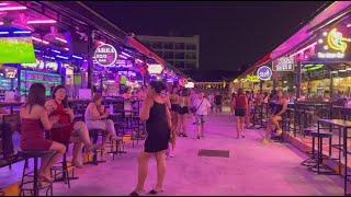 Enjoyable Pattaya nightlife | Bar Beer Town MYTH bar street | 4k Apr 2024 Thailand