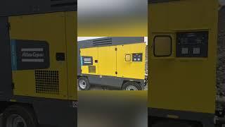 Atlas Copco electric mobile air compressor