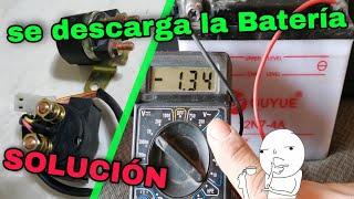 Por que se descarga la BATERIA de mi moto / fallas extrañas /solución