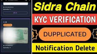 Sidra Chain Kyc Verification | Sidra Chain App Login Problem | Sidra Chain Ki Kyc Kaise Kare | Sidra