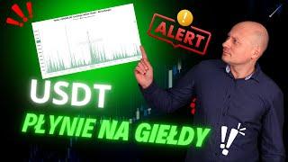  Kryptowaluty wiadomości!  Stablecoin USDT płynie na giełdy! 