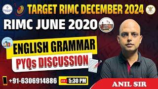 RIMC December 2024 | English June 2020 PYQs Discussion | Best RIMC Coaching #rimcenglishclass