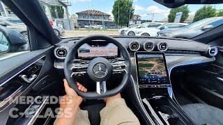 New Mercedes C-Class AMG Line 2022 Test Drive Review POV