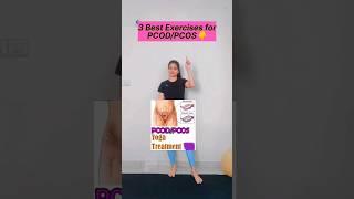 3 Yoga Exercises for PCOD/PCOS #shorts #ytshorts #yoga #pcod #pcos