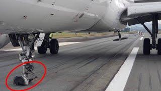 Airbus A320 Emergency landing with Landing Gear Failure