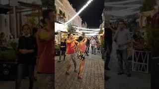 Latin dance on Agmashenebeli avenue. Tbilisi, Georgia