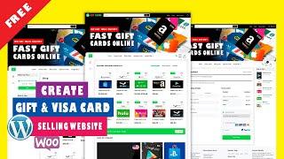 How to create a Gift Card, Virtual Visa Card Selling Wordpress Ecommerce Website