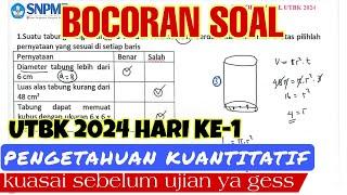 BOCORAN SOAL FR PENGETAHUAN KUANTITATIF UTBK SNBT 2024 HARI KE 2